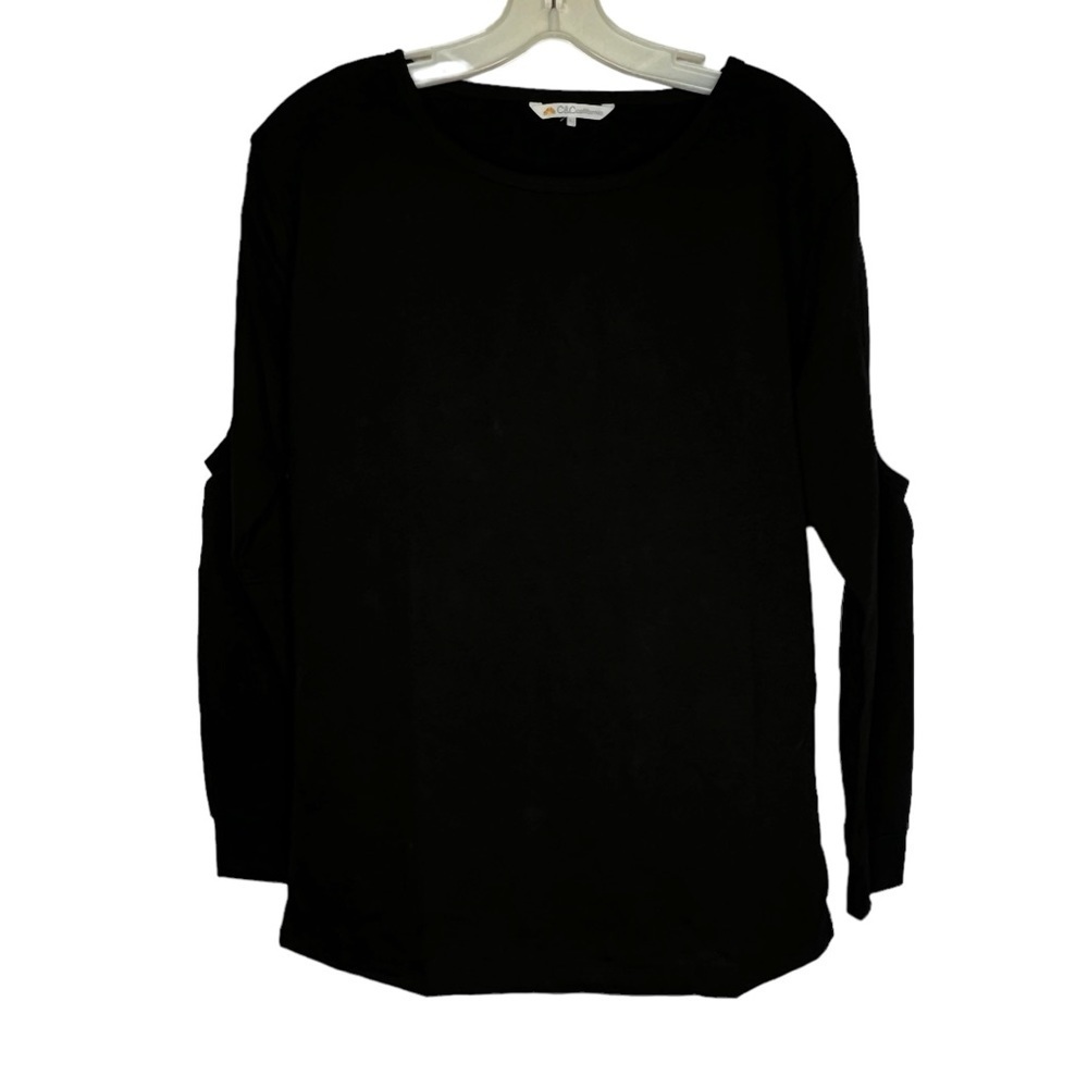 C&C California Black Cold Shoulder Top nwt
